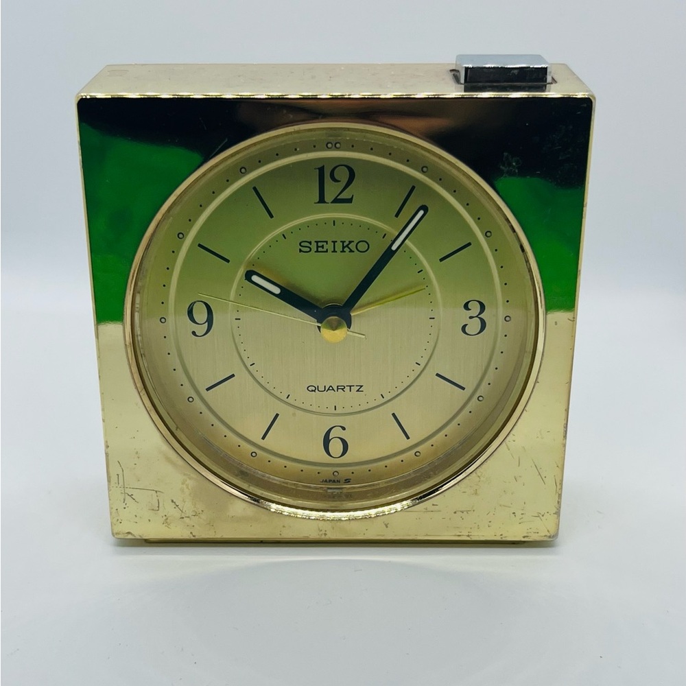 Seiko Gold Clock Vintage
